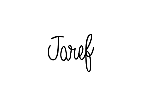 You should practise on your own different ways (Angelique-Rose-font-FFP) to write your name (Jaref) in signature. don't let someone else do it for you. Jaref signature style 5 images and pictures png