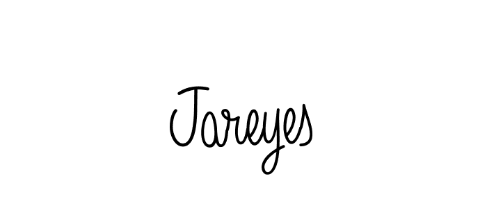 Use a signature maker to create a handwritten signature online. With this signature software, you can design (Angelique-Rose-font-FFP) your own signature for name Jareyes. Jareyes signature style 5 images and pictures png