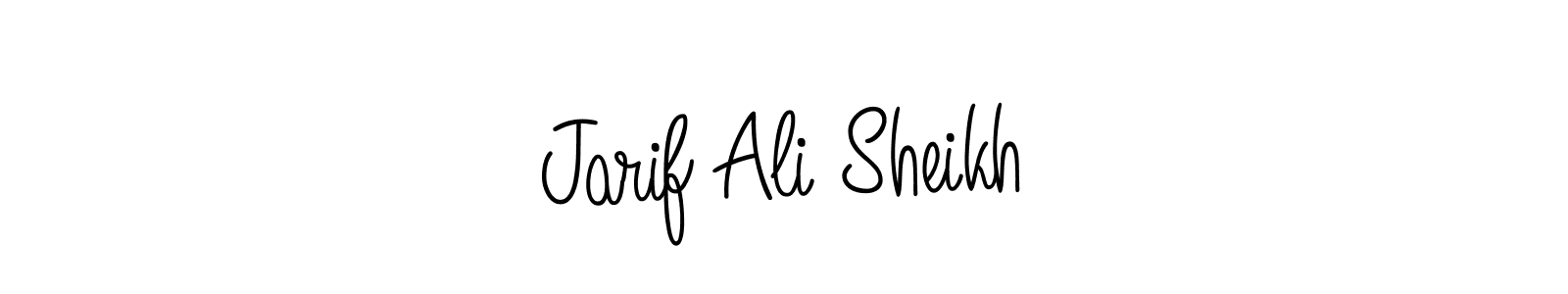 How to make Jarif Ali Sheikh name signature. Use Angelique-Rose-font-FFP style for creating short signs online. This is the latest handwritten sign. Jarif Ali Sheikh signature style 5 images and pictures png