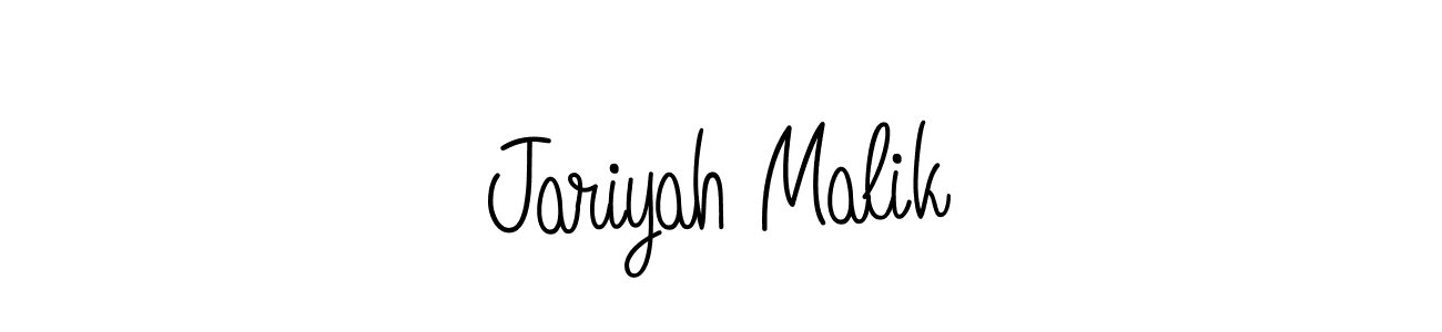 This is the best signature style for the Jariyah Malik name. Also you like these signature font (Angelique-Rose-font-FFP). Mix name signature. Jariyah Malik signature style 5 images and pictures png