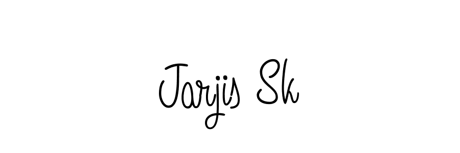 How to make Jarjis Sk signature? Angelique-Rose-font-FFP is a professional autograph style. Create handwritten signature for Jarjis Sk name. Jarjis Sk signature style 5 images and pictures png