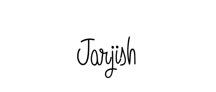 How to Draw Jarjish signature style? Angelique-Rose-font-FFP is a latest design signature styles for name Jarjish. Jarjish signature style 5 images and pictures png