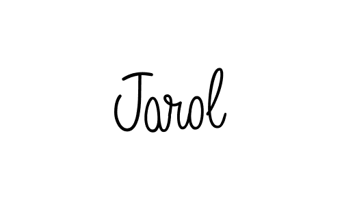How to make Jarol name signature. Use Angelique-Rose-font-FFP style for creating short signs online. This is the latest handwritten sign. Jarol signature style 5 images and pictures png
