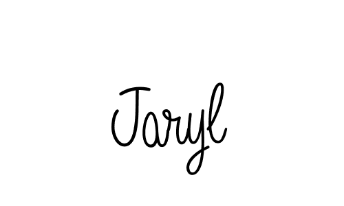 Use a signature maker to create a handwritten signature online. With this signature software, you can design (Angelique-Rose-font-FFP) your own signature for name Jaryl. Jaryl signature style 5 images and pictures png
