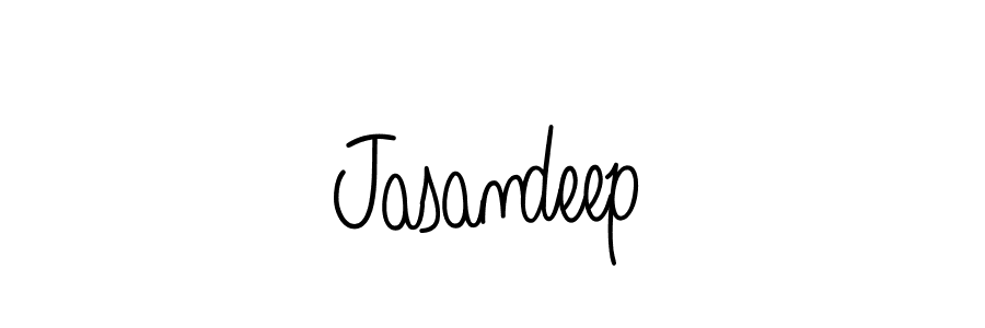 Jasandeep stylish signature style. Best Handwritten Sign (Angelique-Rose-font-FFP) for my name. Handwritten Signature Collection Ideas for my name Jasandeep. Jasandeep signature style 5 images and pictures png