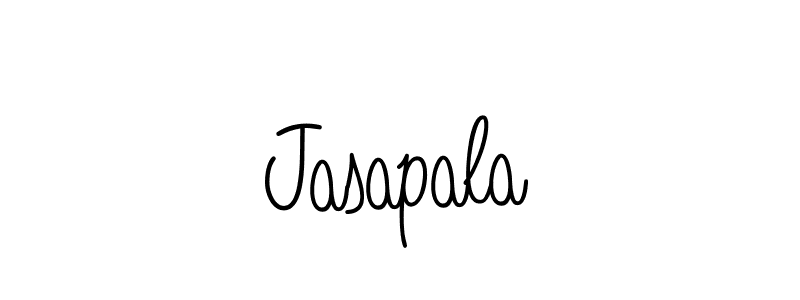 Use a signature maker to create a handwritten signature online. With this signature software, you can design (Angelique-Rose-font-FFP) your own signature for name Jasapala. Jasapala signature style 5 images and pictures png