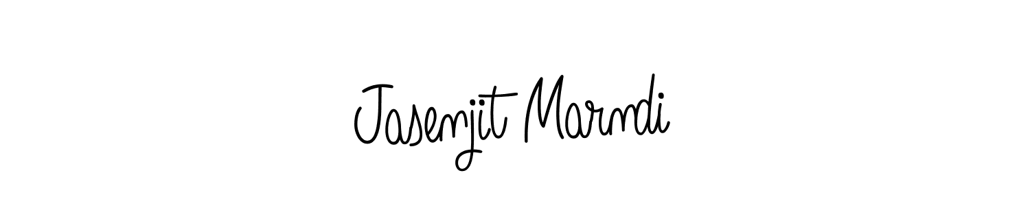 You should practise on your own different ways (Angelique-Rose-font-FFP) to write your name (Jasenjit Marndi) in signature. don't let someone else do it for you. Jasenjit Marndi signature style 5 images and pictures png