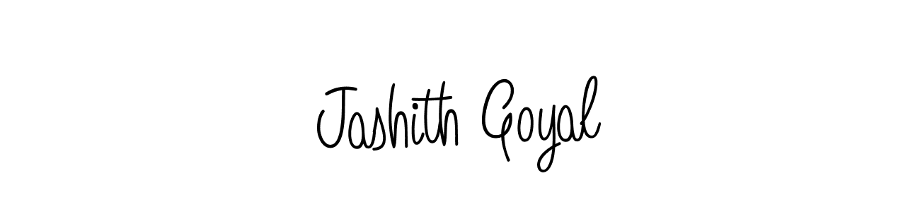 You should practise on your own different ways (Angelique-Rose-font-FFP) to write your name (Jashith Goyal) in signature. don't let someone else do it for you. Jashith Goyal signature style 5 images and pictures png