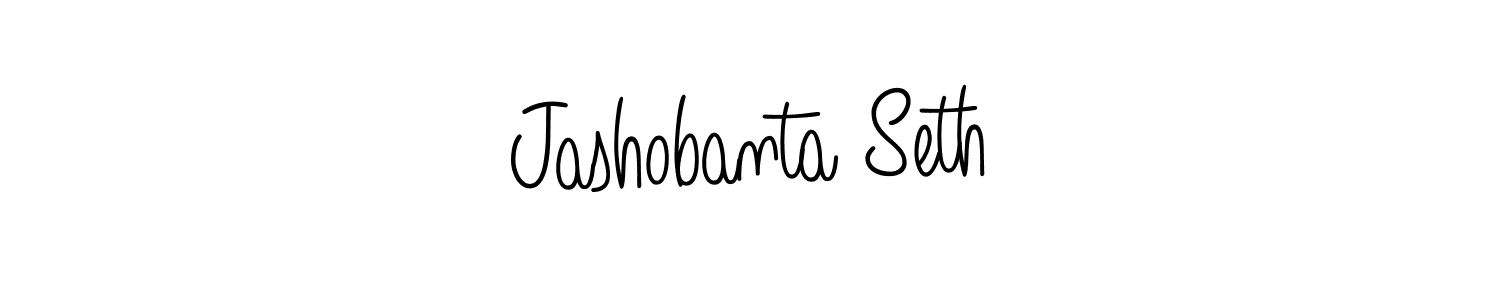 Make a beautiful signature design for name Jashobanta Seth. With this signature (Angelique-Rose-font-FFP) style, you can create a handwritten signature for free. Jashobanta Seth signature style 5 images and pictures png