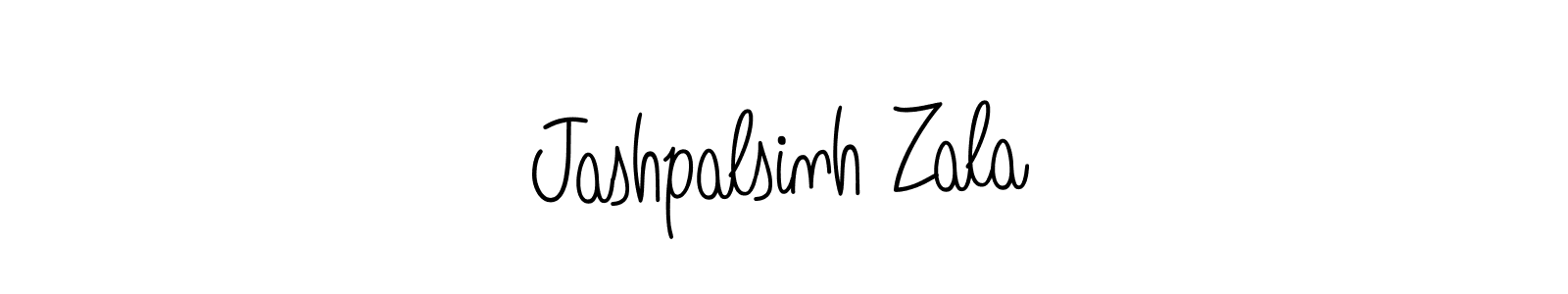 Use a signature maker to create a handwritten signature online. With this signature software, you can design (Angelique-Rose-font-FFP) your own signature for name Jashpalsinh Zala. Jashpalsinh Zala signature style 5 images and pictures png