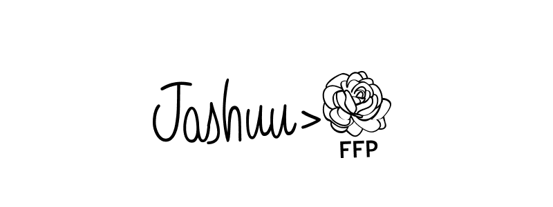 Design your own signature with our free online signature maker. With this signature software, you can create a handwritten (Angelique-Rose-font-FFP) signature for name Jashuu>3. Jashuu>3 signature style 5 images and pictures png