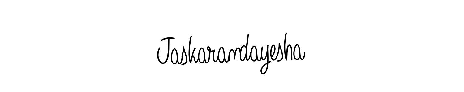 How to make Jaskarandayesha name signature. Use Angelique-Rose-font-FFP style for creating short signs online. This is the latest handwritten sign. Jaskarandayesha signature style 5 images and pictures png