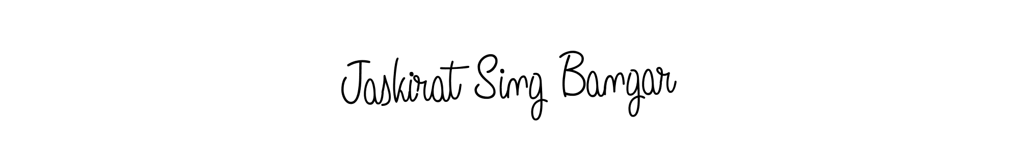 Use a signature maker to create a handwritten signature online. With this signature software, you can design (Angelique-Rose-font-FFP) your own signature for name Jaskirat Sing Bangar. Jaskirat Sing Bangar signature style 5 images and pictures png