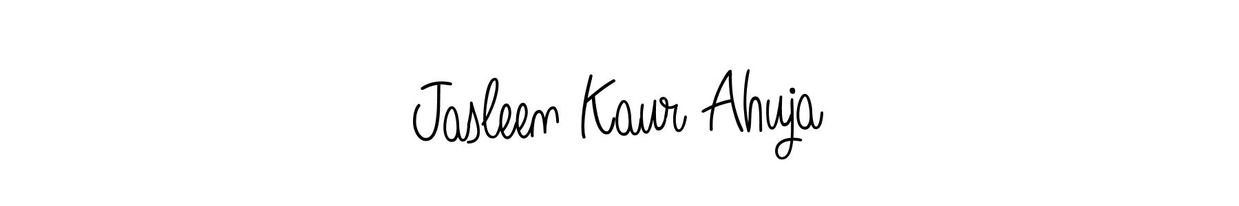The best way (Angelique-Rose-font-FFP) to make a short signature is to pick only two or three words in your name. The name Jasleen Kaur Ahuja include a total of six letters. For converting this name. Jasleen Kaur Ahuja signature style 5 images and pictures png