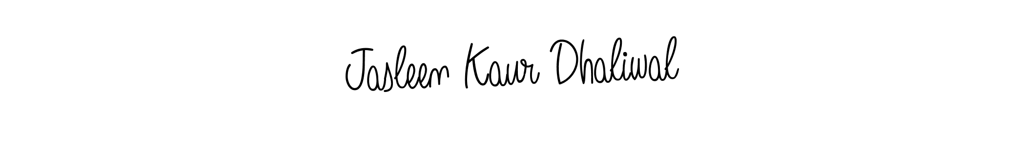 How to make Jasleen Kaur Dhaliwal signature? Angelique-Rose-font-FFP is a professional autograph style. Create handwritten signature for Jasleen Kaur Dhaliwal name. Jasleen Kaur Dhaliwal signature style 5 images and pictures png