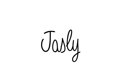 Jasly stylish signature style. Best Handwritten Sign (Angelique-Rose-font-FFP) for my name. Handwritten Signature Collection Ideas for my name Jasly. Jasly signature style 5 images and pictures png