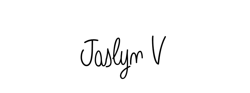 if you are searching for the best signature style for your name Jaslyn V. so please give up your signature search. here we have designed multiple signature styles  using Angelique-Rose-font-FFP. Jaslyn V signature style 5 images and pictures png