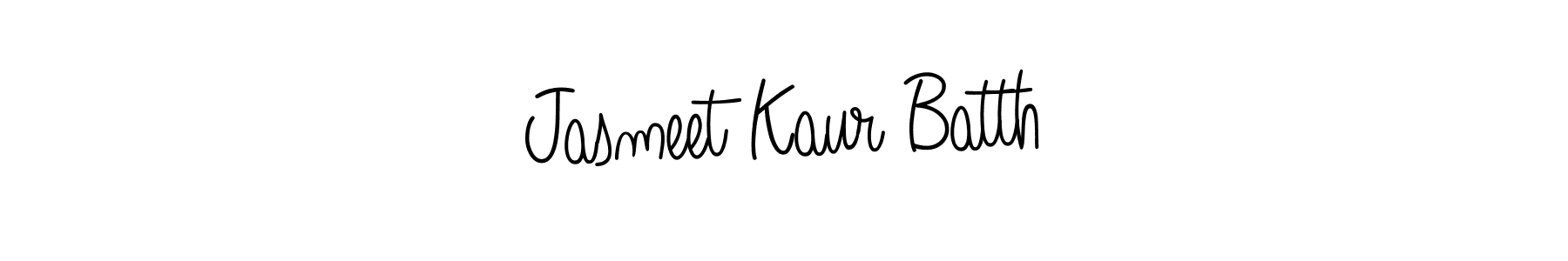 Also You can easily find your signature by using the search form. We will create Jasmeet Kaur Batth name handwritten signature images for you free of cost using Angelique-Rose-font-FFP sign style. Jasmeet Kaur Batth signature style 5 images and pictures png