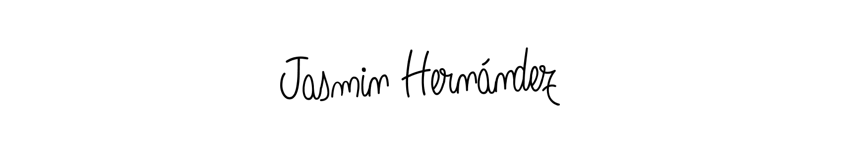 Make a beautiful signature design for name Jasmin Hernández. With this signature (Angelique-Rose-font-FFP) style, you can create a handwritten signature for free. Jasmin Hernández signature style 5 images and pictures png