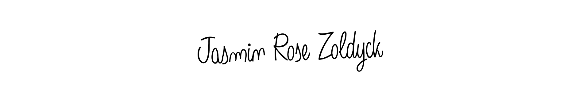 How to make Jasmin Rose Zoldyck name signature. Use Angelique-Rose-font-FFP style for creating short signs online. This is the latest handwritten sign. Jasmin Rose Zoldyck signature style 5 images and pictures png