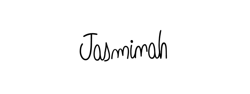 How to make Jasminah signature? Angelique-Rose-font-FFP is a professional autograph style. Create handwritten signature for Jasminah name. Jasminah signature style 5 images and pictures png