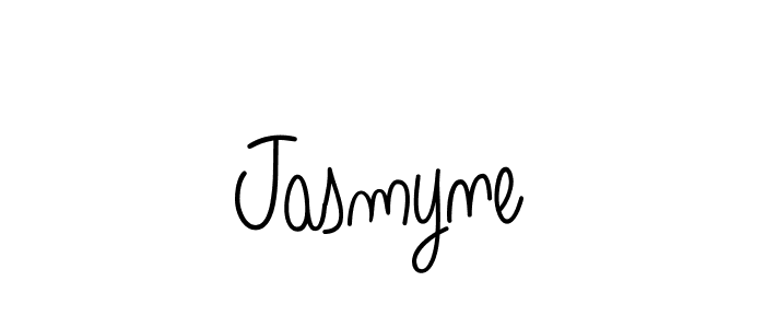 How to make Jasmyne name signature. Use Angelique-Rose-font-FFP style for creating short signs online. This is the latest handwritten sign. Jasmyne signature style 5 images and pictures png