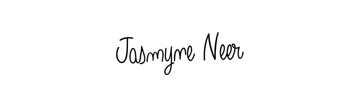 Design your own signature with our free online signature maker. With this signature software, you can create a handwritten (Angelique-Rose-font-FFP) signature for name Jasmyne Neer. Jasmyne Neer signature style 5 images and pictures png