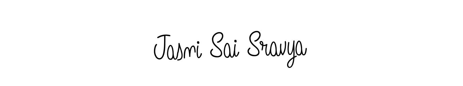 How to Draw Jasni Sai Sravya signature style? Angelique-Rose-font-FFP is a latest design signature styles for name Jasni Sai Sravya. Jasni Sai Sravya signature style 5 images and pictures png