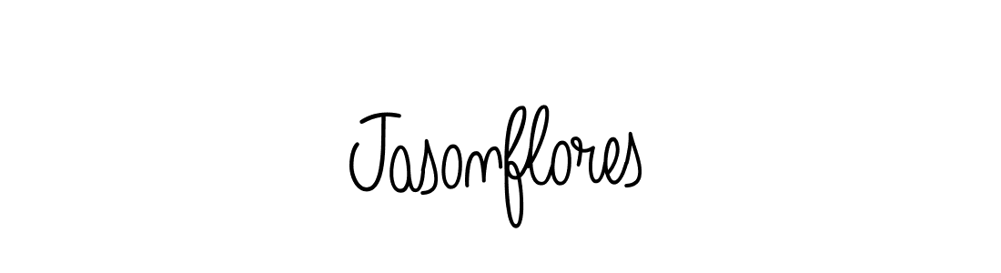 Use a signature maker to create a handwritten signature online. With this signature software, you can design (Angelique-Rose-font-FFP) your own signature for name Jasonflores. Jasonflores signature style 5 images and pictures png