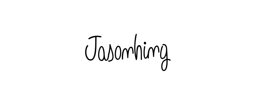 Use a signature maker to create a handwritten signature online. With this signature software, you can design (Angelique-Rose-font-FFP) your own signature for name Jasonhing. Jasonhing signature style 5 images and pictures png