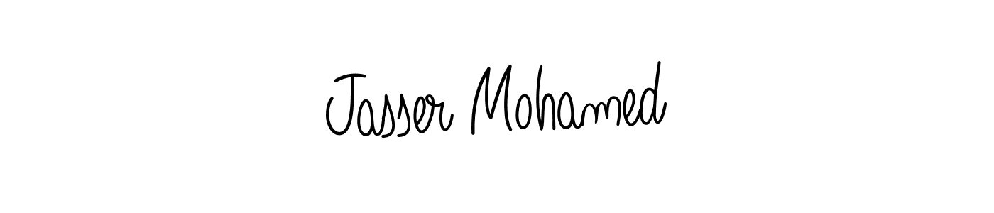 Design your own signature with our free online signature maker. With this signature software, you can create a handwritten (Angelique-Rose-font-FFP) signature for name Jasser Mohamed. Jasser Mohamed signature style 5 images and pictures png
