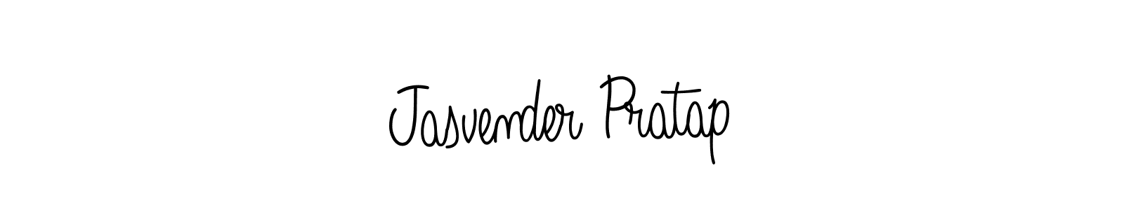 Create a beautiful signature design for name Jasvender Pratap. With this signature (Angelique-Rose-font-FFP) fonts, you can make a handwritten signature for free. Jasvender Pratap signature style 5 images and pictures png