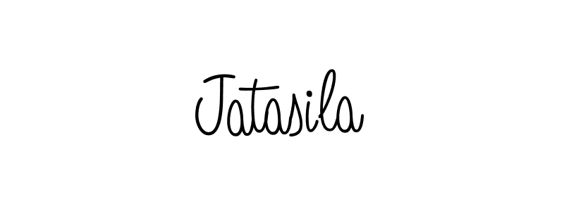 How to Draw Jatasila signature style? Angelique-Rose-font-FFP is a latest design signature styles for name Jatasila. Jatasila signature style 5 images and pictures png