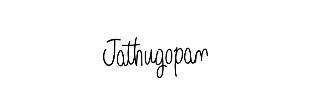 Jathugopan stylish signature style. Best Handwritten Sign (Angelique-Rose-font-FFP) for my name. Handwritten Signature Collection Ideas for my name Jathugopan. Jathugopan signature style 5 images and pictures png