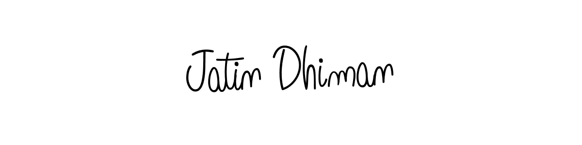 Use a signature maker to create a handwritten signature online. With this signature software, you can design (Angelique-Rose-font-FFP) your own signature for name Jatin Dhiman. Jatin Dhiman signature style 5 images and pictures png