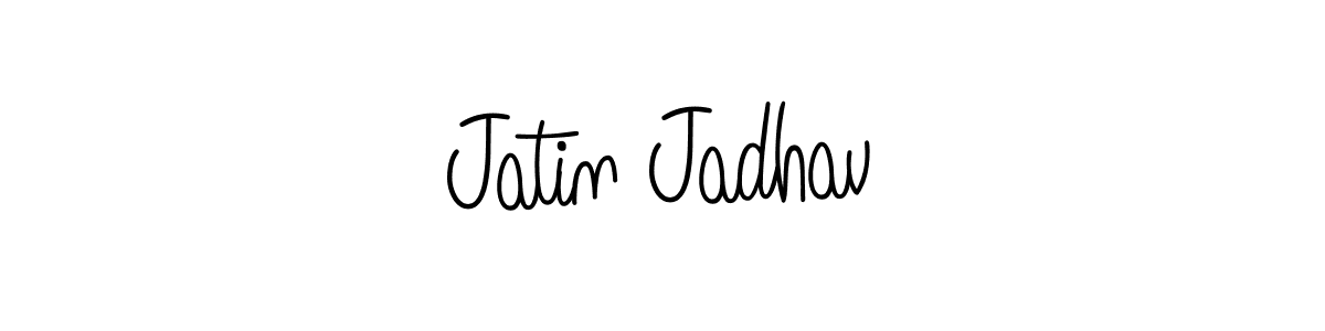 Make a beautiful signature design for name Jatin Jadhav. With this signature (Angelique-Rose-font-FFP) style, you can create a handwritten signature for free. Jatin Jadhav signature style 5 images and pictures png