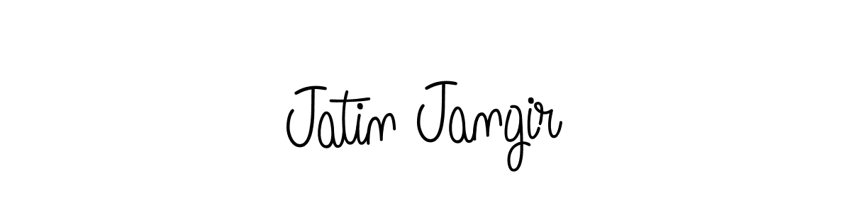 How to make Jatin Jangir name signature. Use Angelique-Rose-font-FFP style for creating short signs online. This is the latest handwritten sign. Jatin Jangir signature style 5 images and pictures png