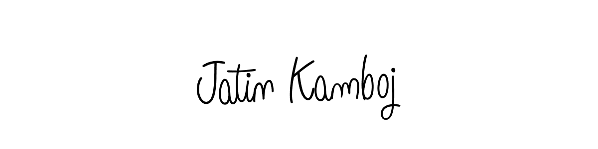 Also we have Jatin Kamboj name is the best signature style. Create professional handwritten signature collection using Angelique-Rose-font-FFP autograph style. Jatin Kamboj signature style 5 images and pictures png