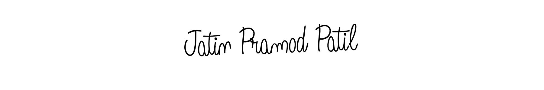 How to make Jatin Pramod Patil name signature. Use Angelique-Rose-font-FFP style for creating short signs online. This is the latest handwritten sign. Jatin Pramod Patil signature style 5 images and pictures png