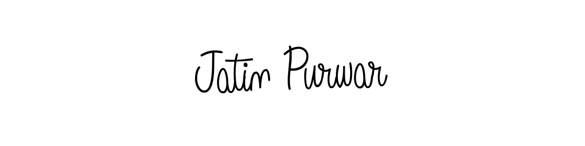 How to make Jatin Purwar signature? Angelique-Rose-font-FFP is a professional autograph style. Create handwritten signature for Jatin Purwar name. Jatin Purwar signature style 5 images and pictures png