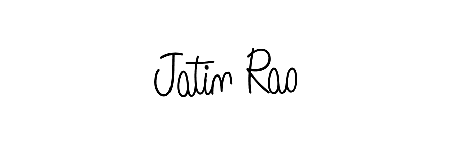 Use a signature maker to create a handwritten signature online. With this signature software, you can design (Angelique-Rose-font-FFP) your own signature for name Jatin Rao. Jatin Rao signature style 5 images and pictures png