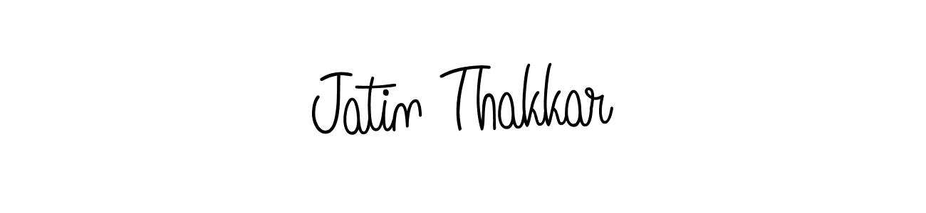The best way (Angelique-Rose-font-FFP) to make a short signature is to pick only two or three words in your name. The name Jatin Thakkar include a total of six letters. For converting this name. Jatin Thakkar signature style 5 images and pictures png