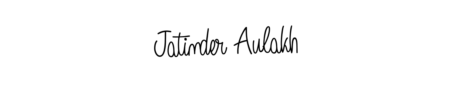 How to make Jatinder Aulakh name signature. Use Angelique-Rose-font-FFP style for creating short signs online. This is the latest handwritten sign. Jatinder Aulakh signature style 5 images and pictures png