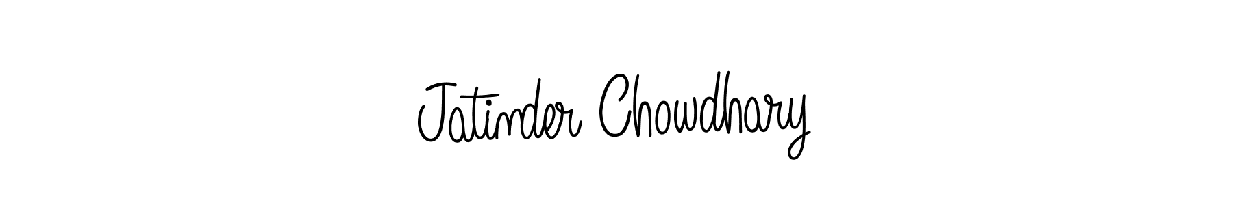 Use a signature maker to create a handwritten signature online. With this signature software, you can design (Angelique-Rose-font-FFP) your own signature for name Jatinder Chowdhary. Jatinder Chowdhary signature style 5 images and pictures png