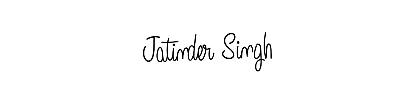 Design your own signature with our free online signature maker. With this signature software, you can create a handwritten (Angelique-Rose-font-FFP) signature for name Jatinder Singh. Jatinder Singh signature style 5 images and pictures png