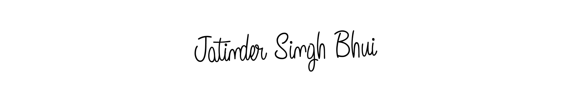 The best way (Angelique-Rose-font-FFP) to make a short signature is to pick only two or three words in your name. The name Jatinder Singh Bhui include a total of six letters. For converting this name. Jatinder Singh Bhui signature style 5 images and pictures png