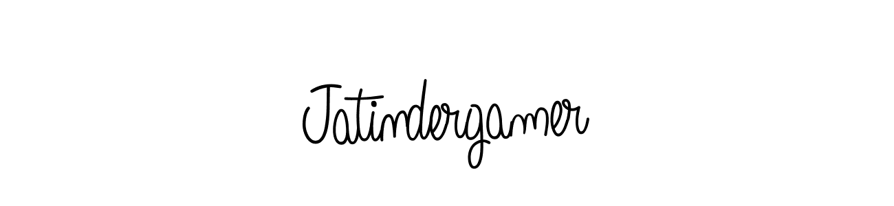 Also we have Jatindergamer name is the best signature style. Create professional handwritten signature collection using Angelique-Rose-font-FFP autograph style. Jatindergamer signature style 5 images and pictures png