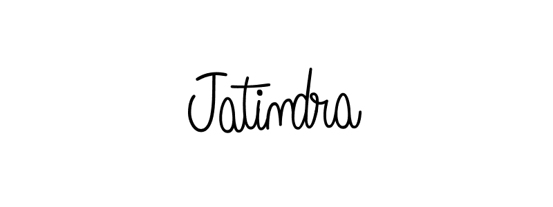 Design your own signature with our free online signature maker. With this signature software, you can create a handwritten (Angelique-Rose-font-FFP) signature for name Jatindra. Jatindra signature style 5 images and pictures png