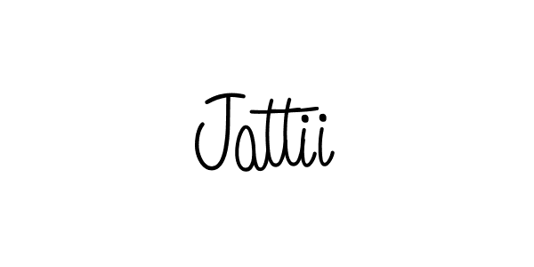 Make a beautiful signature design for name Jattii. With this signature (Angelique-Rose-font-FFP) style, you can create a handwritten signature for free. Jattii signature style 5 images and pictures png
