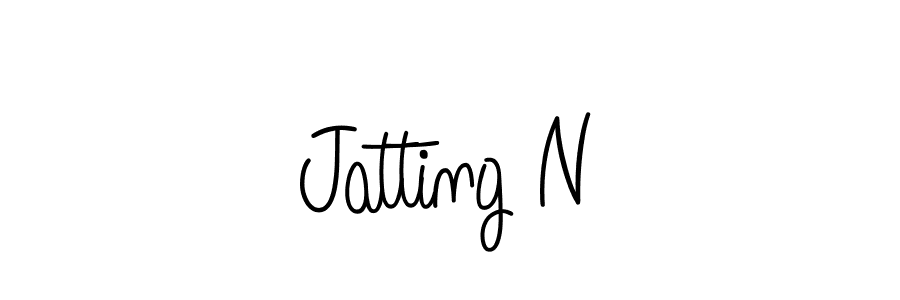 Design your own signature with our free online signature maker. With this signature software, you can create a handwritten (Angelique-Rose-font-FFP) signature for name Jatting N. Jatting N signature style 5 images and pictures png